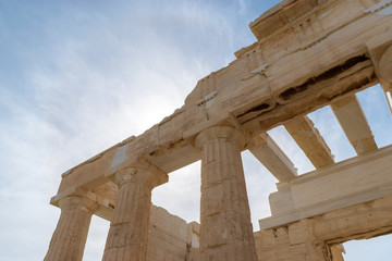 The Acropolis in Athens, Greece.