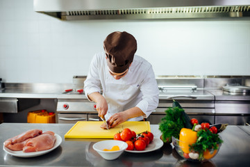 Wall Mural - Preparing a healthy and wholesome meal