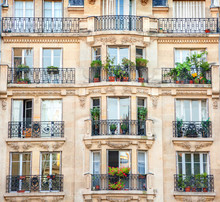 Facade Of Parisian Building
