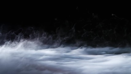 Wall Mural - Realistic dry ice smoke clouds fog overlay perfect for compositing into your shots. Simply drop it in and change its blending mode to screen or add.