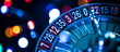 canvas print picture - High contrast image of casino roulette