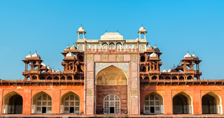 Poster - Tomb of Akbar the Great at Sikandra Fort in Agra, India