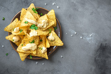 Nachos chips and cheese