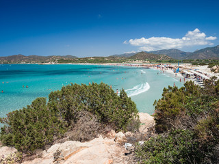 Wall Mural - One of the marvelous and uncontaminated beaches of the island of Sardinia.