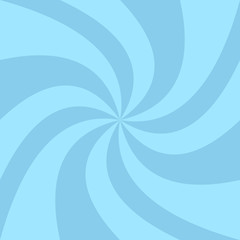 Poster - Abstract spiral design background from light blue radial swirling ray stripes - vector illustration