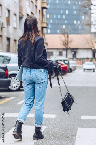 trendy biker boots