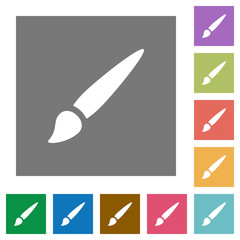 Sticker - Brush square flat icons