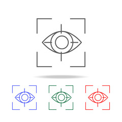 Poster - Eye icon. Elements of cyber security multi colored icons. Premium quality graphic design icon. Simple icon for websites, web design, mobile app, info graphics