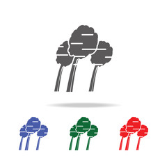 Poster - broken tree, hurracian disaster, strong wind effects on tree icon. Elements of desister multi colored icons. Premium quality graphic design icon. Simple icon