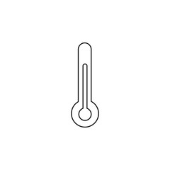 Poster - thermometer icon. Element of measuring instruments for mobile concept and web apps. Thin line  icon for website design and development, app development. Premium icon
