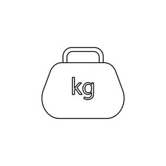 Poster - cargo icon. Element of measuring instruments for mobile concept and web apps. Thin line  icon for website design and development, app development. Premium icon