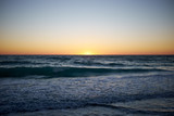 Fototapeta Morze - Tropical sunset over Florida beach and ocean
