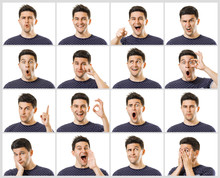 Set Of Emotional Expressions