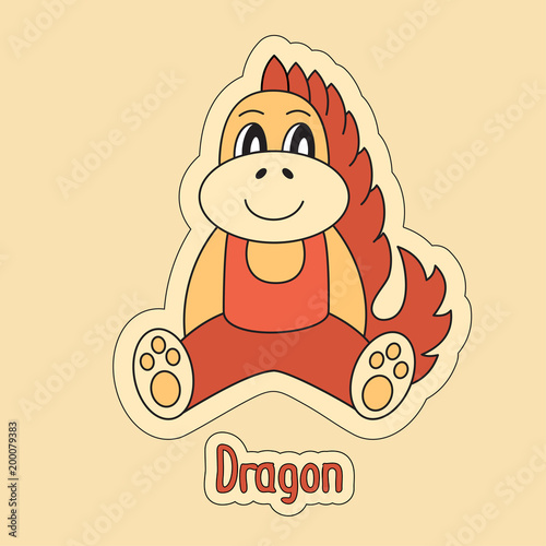 Fotografia Dragon, cartoon symbol of the Chinese horoscope 2024 year