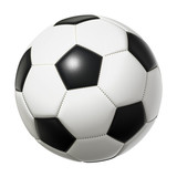 Fototapeta Pokój dzieciecy - typical black and white soccer ball isolated on white background