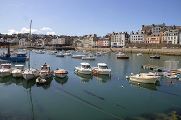 Wall Mural - Douarnenez. Panorama du port du Rosmeur, Finistère, Bretagne