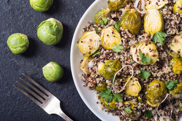 Wall Mural - Quinoa salad with Brussels sprouts