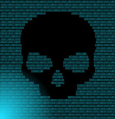 Poster - Cyber attack background.
