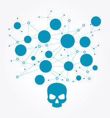 Poster - Cyber attack background.