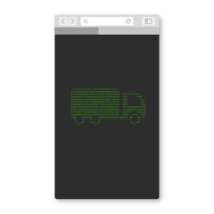 Wall Mural - Mobil Browser - Lastwagen