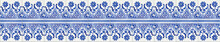 Typical Portuguese Decorations With Colored Ceramic Tiles - Seamless Texture