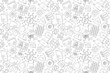 © Дмитрий Горелкин - Vector cyber security pattern. Cyber security seamless background