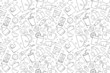 © Дмитрий Горелкин - Vector drink pattern. Drink seamless background