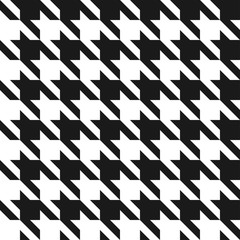 Aufkleber - Houndstooth seamless pattern. Vintage houndstooth texture for textile and fashion industry