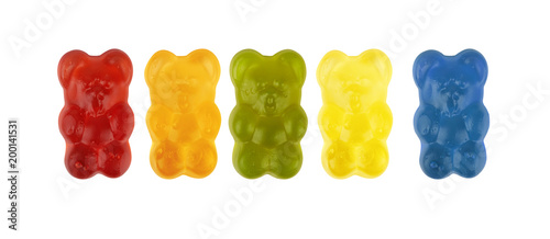Plakat neon gummy candies