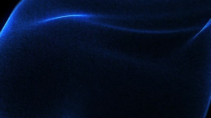 Poster - abstract background 3d digital wave of glowing particles and wireframe. explosion of glowing particl
