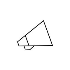 Poster - megaphone icon. Element of simple icon for websites, web design, mobile app, info graphics. Thin line icon for website design and development, app development