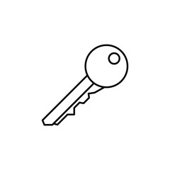 Poster - key icon. Element of simple icon for websites, web design, mobile app, info graphics. Thin line icon for website design and development, app development