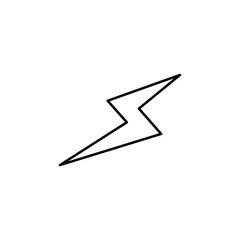 Poster - lightning icon. Element of simple icon for websites, web design, mobile app, info graphics. Thin line icon for website design and development, app development