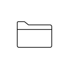 Fototapete - folder icon. Element of simple icon for websites, web design, mobile app, info graphics. Thin line icon for website design and development, app development