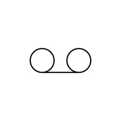 Poster - write character icon. element of simple icon for websites, web design, mobile app, info graphics. th