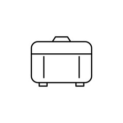 Poster - suitcase icon. Element of simple icon for websites, web design, mobile app, info graphics. Thin line icon for website design and development, app development