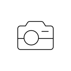 Poster - camera icon. Element of simple icon for websites, web design, mobile app, info graphics. Thin line icon for website design and development, app development