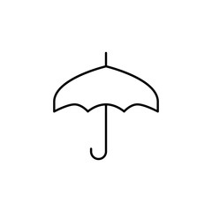 Poster - umbrella icon. Element of simple icon for websites, web design, mobile app, info graphics. Thin line icon for website design and development, app development