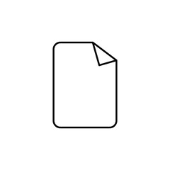 Poster - paper icon. Element of simple icon for websites, web design, mobile app, info graphics. Thin line icon for website design and development, app development