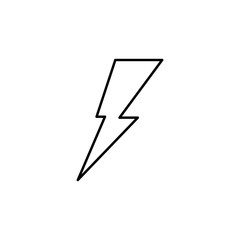 Poster - lightning icon. Element of simple icon for websites, web design, mobile app, info graphics. Thin line icon for website design and development, app development