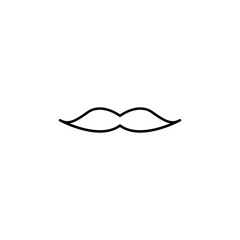 Wall Mural - mustache icon. Element of simple icon for websites, web design, mobile app, info graphics. Thin line icon for website design and development, app development