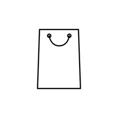 Poster - shopping bag icon. Element of simple icon for websites, web design, mobile app, info graphics. Thin line icon for website design and development, app development