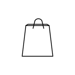 Poster - shopping bag icon. Element of simple icon for websites, web design, mobile app, info graphics. Thin line icon for website design and development, app development