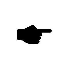 Poster - pointing hand icon. Element of simple icon for websites, web design, mobile app, info graphics. Signs and symbols collection icon for design and development