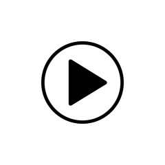 Poster - play sign icon. element of simple icon for websites, web design, mobile app, info graphics. signs an