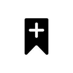 Poster - add bookmark icon. Element of simple icon for websites, web design, mobile app, info graphics. Signs and symbols collection icon for design and development