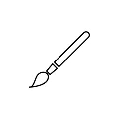 Poster - paint brush icon. Element of simple icon for websites, web design, mobile app, info graphics. Thin line icon for website design and development, app development