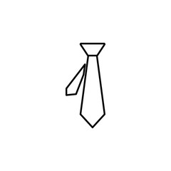 Poster - tie icon. Element of simple icon for websites, web design, mobile app, info graphics. Thin line icon for website design and development, app development