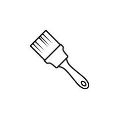Poster - repair brush icon. Element of simple icon for websites, web design, mobile app, info graphics. Thin line icon for website design and development, app development