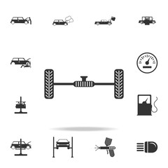 Poster - car bridge icon. Detailed set of car repear icons. Premium quality graphic design icon. One of the collection icons for websites, web design, mobile app